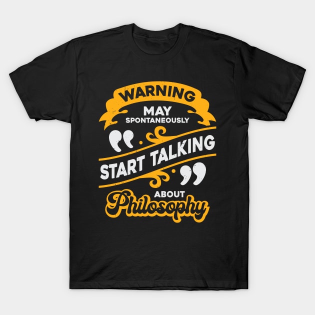 Funny Philosophy Student Lecturer Gift T-Shirt by Dolde08